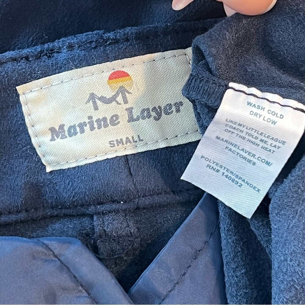Marine Layer Rosie Vegan Suede A-Line Skirt - Picture 5 of 5